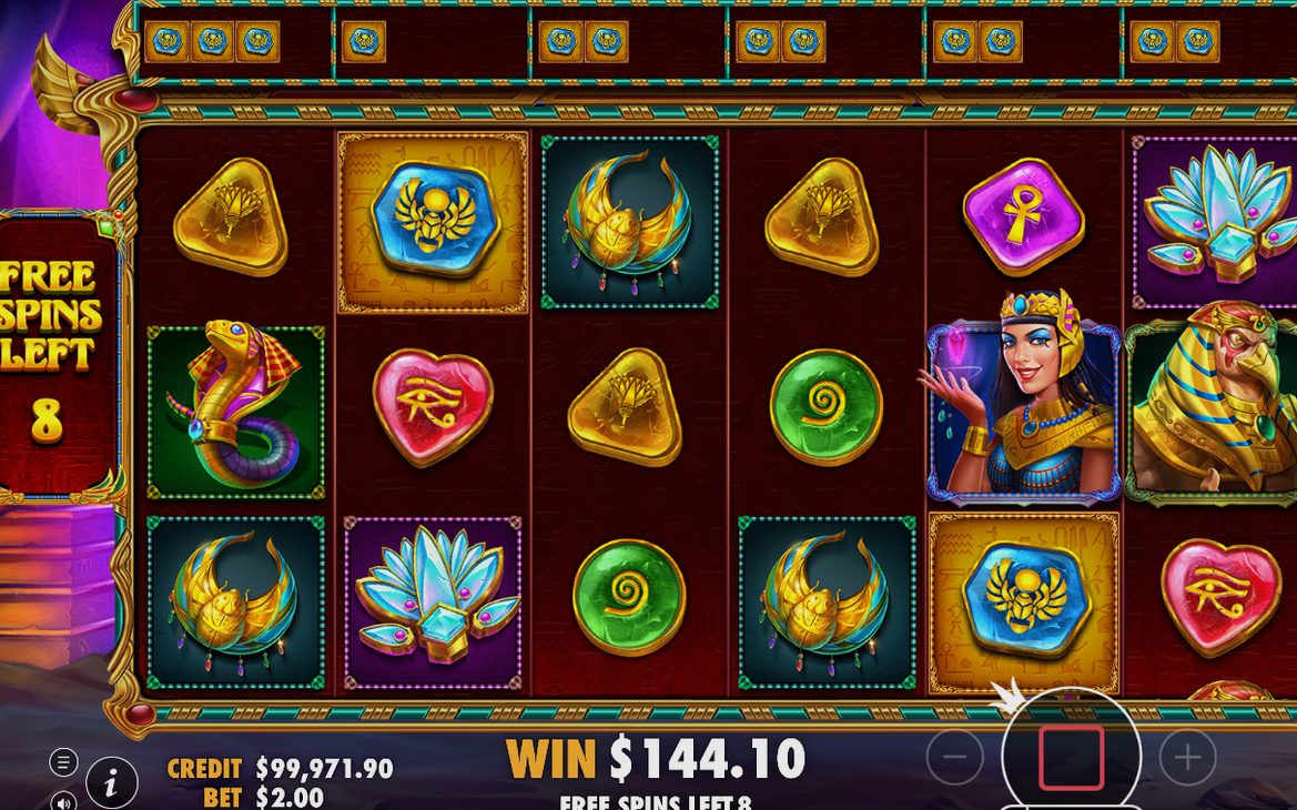 Expanderad symbol fyller hela hjulet i Free Spins